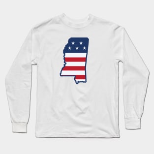 Stars and Stripes Mississippi Long Sleeve T-Shirt